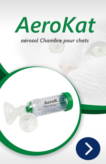 Inhalateur pour l'administration de médicaments par inhalation aux chats AEROKATAEROKAT