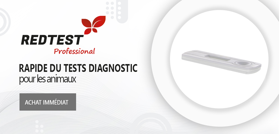 Tests de diagnostic rapide des animaux Redtest